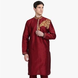Men's Red Kurta